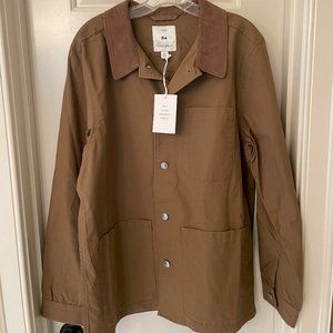 Free Assembly -- Cord Collar Work Jacket, Medium, Brown